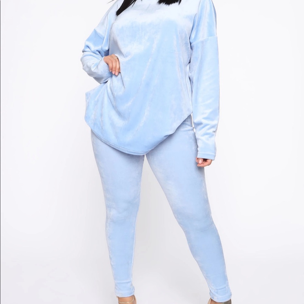 Blue Velour Set XS